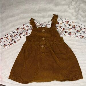 Carter's Brown Corduroy Overalls Classic Style